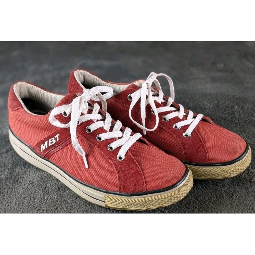 MBT Jambo Shoe Red Canvas‎ Suede Rocker EU 39 Stability Orthopedic Gorpcore